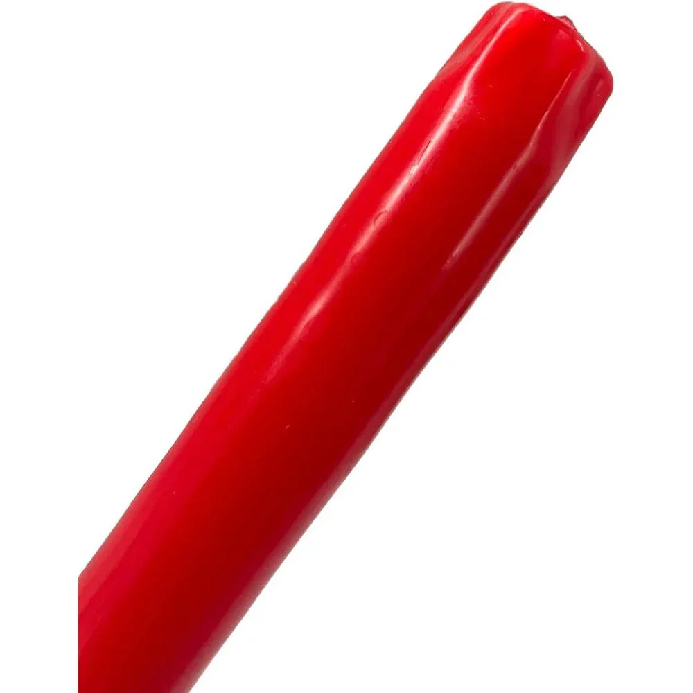 Elegant Unscented 12" Red Taper Candles Premium Quality Hand-Dipped Tapered Cand - Picture 3 of 4